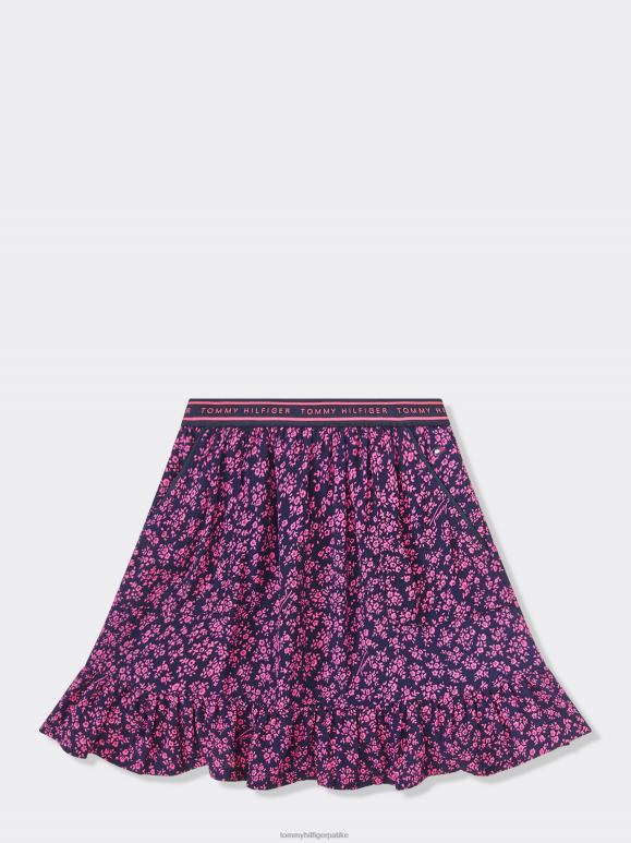 Tommy Hilfiger девојке 3-7 раскошне цветне сукње - 2D080355 Tommy Hilfiger Srbija плави цвет свуда