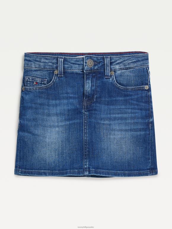 Tommy Hilfiger девојчице 3-7 избледела сукња од тексаса редовног кроја - 2D080371 Tommy Hilfiger Srbija средње коришћени тексас