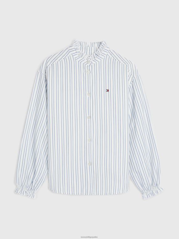 Tommy Hilfiger девојчице 3-7 кошуља на вертикалне пруге - 2D080455 Tommy Hilfiger Srbija древна бела пруга