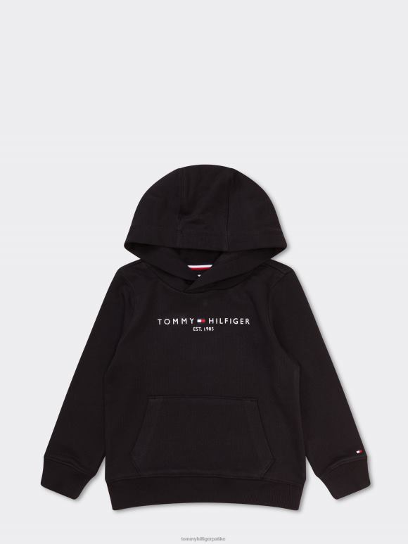 Tommy Hilfiger дечја унисекс дуксерица са капуљачом од 8 до 16 година - 2D080218 Tommy Hilfiger Srbija црна