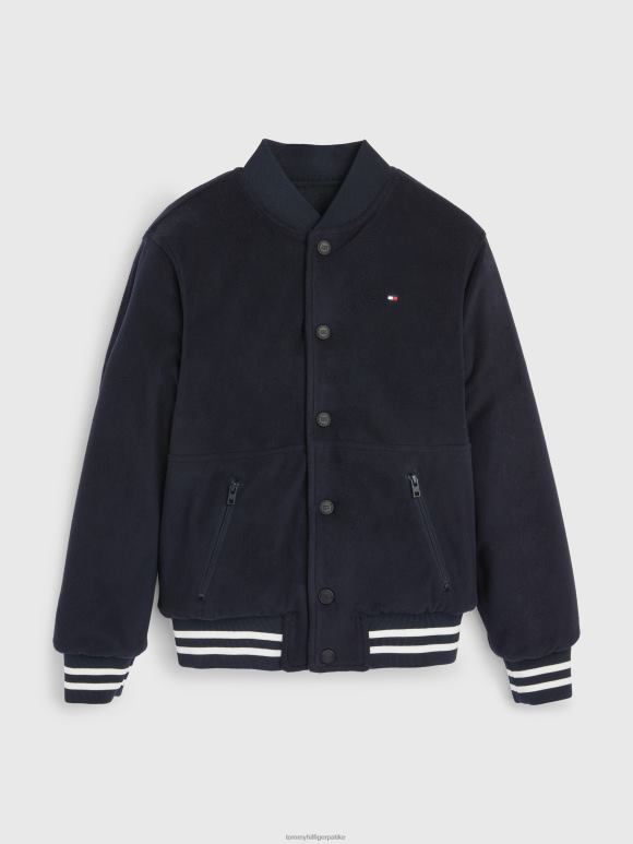 Tommy Hilfiger Бомбер јакна за дечаке 3-7 година - 2D080149 Tommy Hilfiger Jakne пустињско небо/кобалт