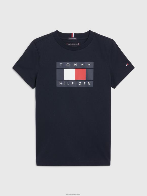 Tommy Hilfiger мајица са заставом за дечаке 3-7 година - 2D080272 Tommy Hilfiger Srbija пустињско небо