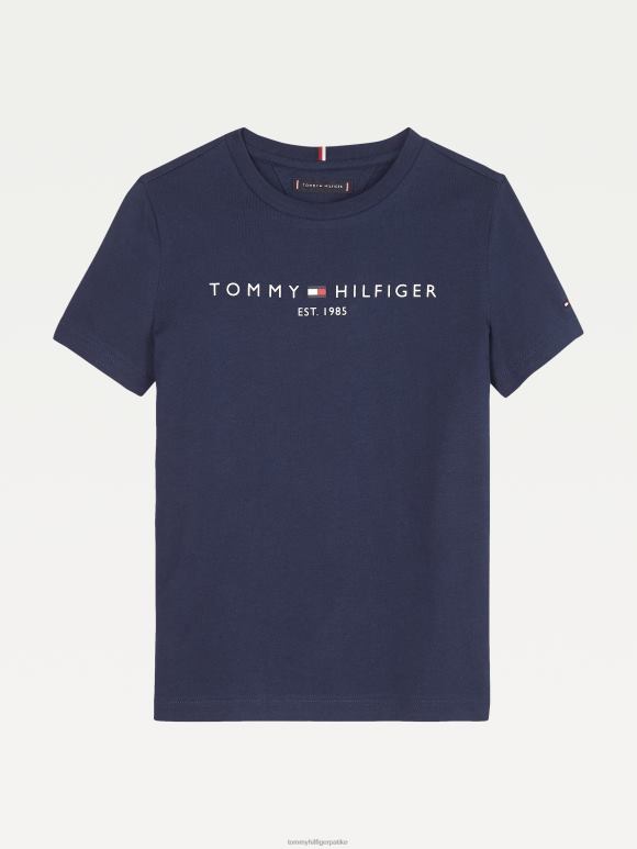 Tommy Hilfiger дечија унисекс 3-7 есенцијална мајица - 2D080288 Tommy Hilfiger Srbija сумрак морнарице