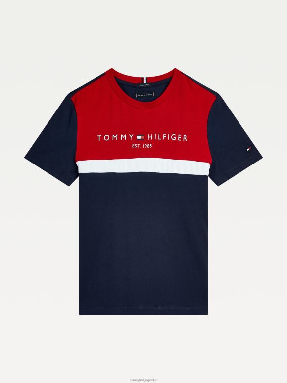 Tommy Hilfiger дечаци 8-16 есенцијална мајица у боји - 2D080324 Tommy Hilfiger Srbija сумрак морнарице
