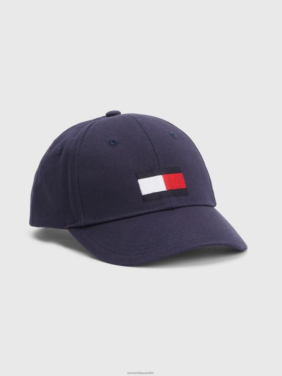 Tommy Hilfiger дечија капа за вез велике заставе - 2D080194 Tommy Hilfiger Srbija акценат пустињског неба