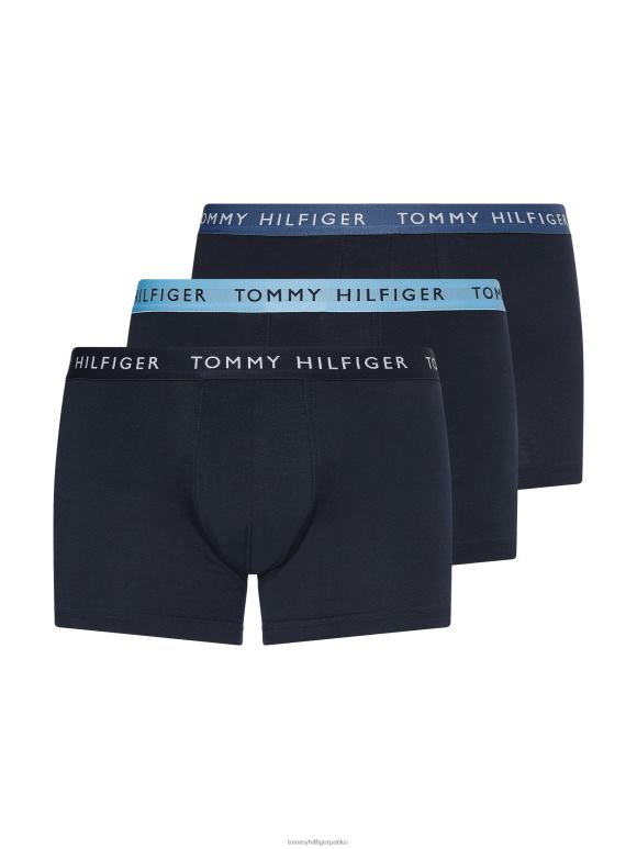Tommy Hilfiger Основни ковчези од 3 паковања - 2D0801744 Tommy Hilfiger Clothing пустињско небо/бензинско плаво/колорад плаво