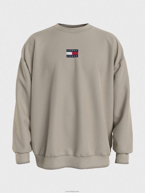Tommy Hilfiger беџ флис дуксерица - 2D0801288 Tommy Hilfiger Clothing савански песак
