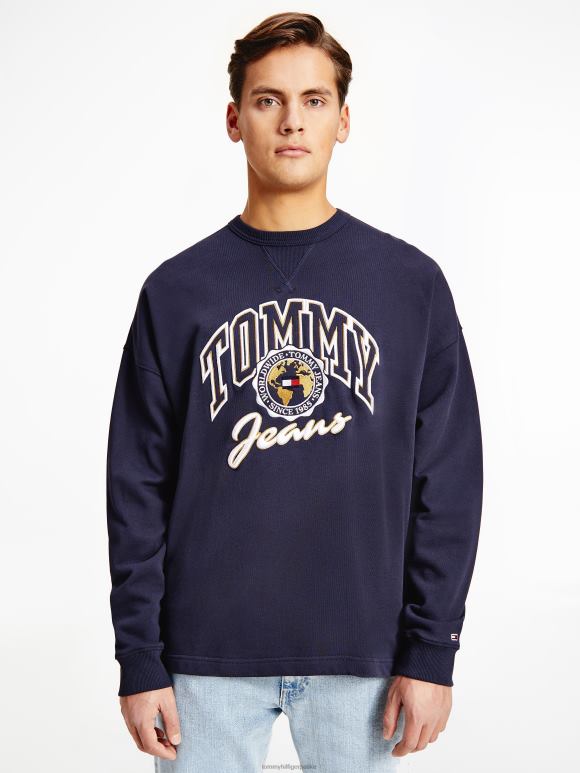 Tommy Hilfiger архива дуксерица од органског памука - 2D0801312 Tommy Hilfiger Clothing сумрак морнарице