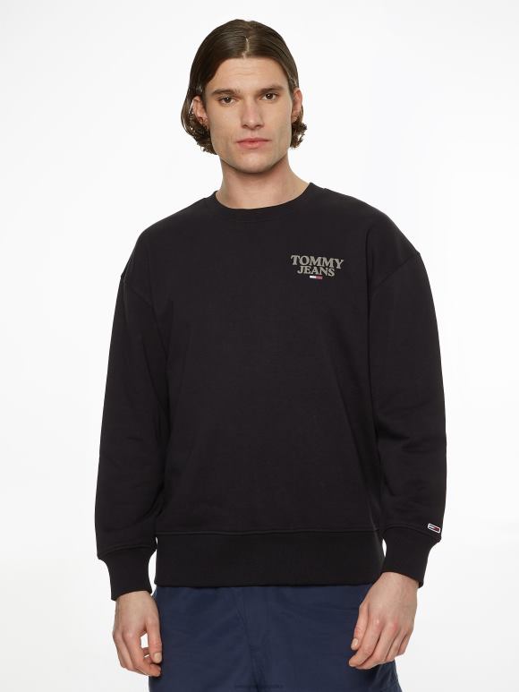 Tommy Hilfiger тонска графичка екипа - 2D0801344 Tommy Hilfiger Clothing црна