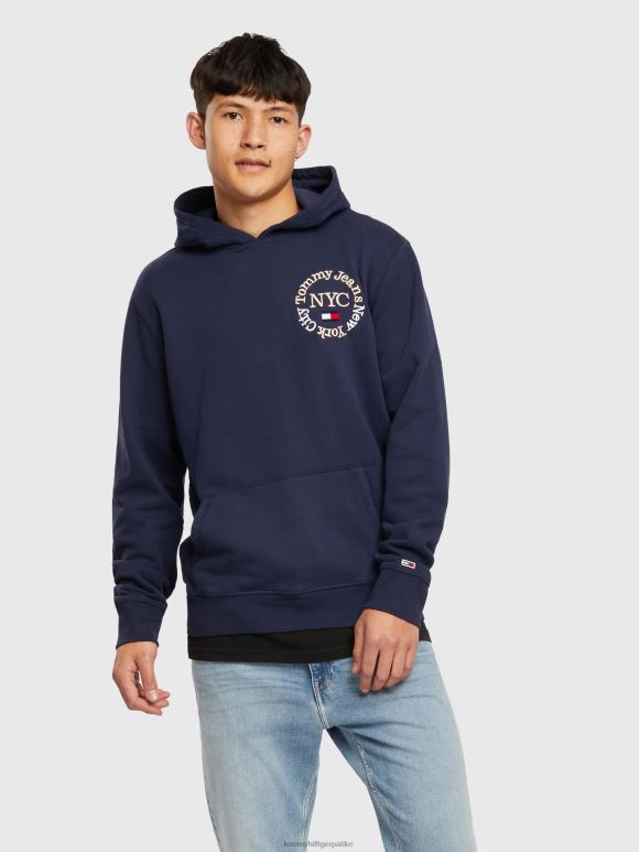 Tommy Hilfiger лого хоодиес - 2D0801352 Tommy Hilfiger Clothing сумрак морнарице