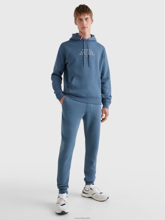 Tommy Hilfiger дуксерица са графичким логом - 2D0801384 Tommy Hilfiger Clothing угљен плава