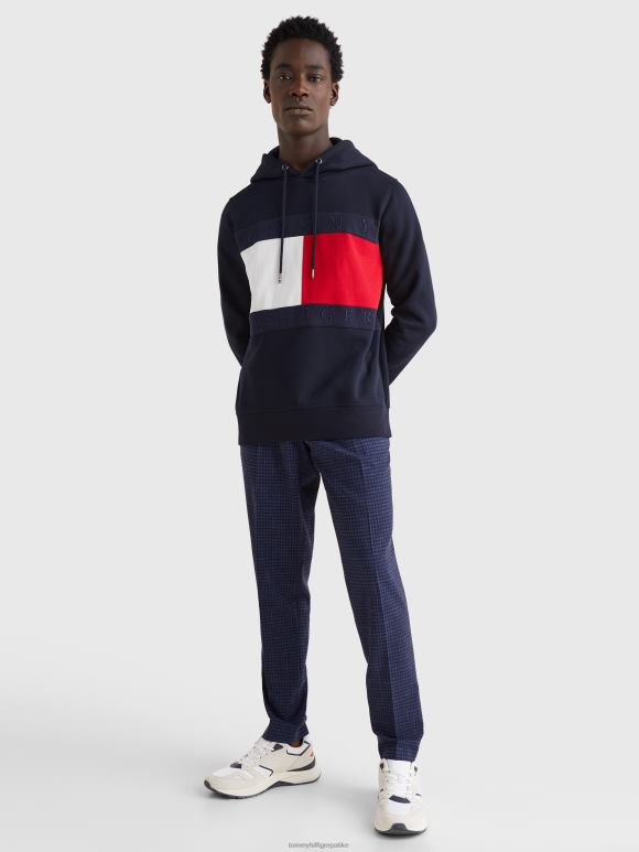 Tommy Hilfiger структура застава с капуљачом - 2D0801392 Tommy Hilfiger Clothing пустињско небо