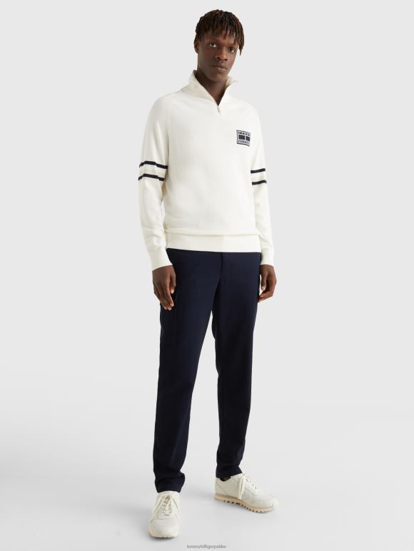 Tommy Hilfiger свеучилишни џемпер на долчевину са пругама - 2D0801428 Tommy Hilfiger Clothing слоноваче