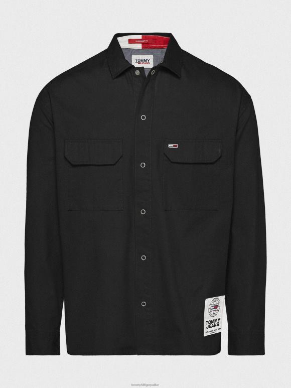 Tommy Hilfiger мајица од органског памука од кепера - 2D0801236 Tommy Hilfiger Clothing црна