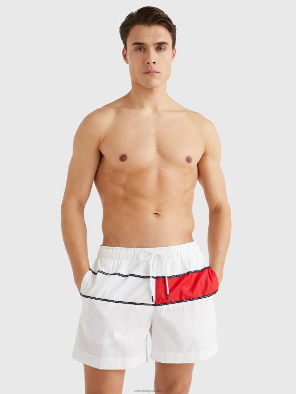 Tommy Hilfiger шорц за купање средње дужине у боји - 2D0801457 Tommy Hilfiger Clothing бела