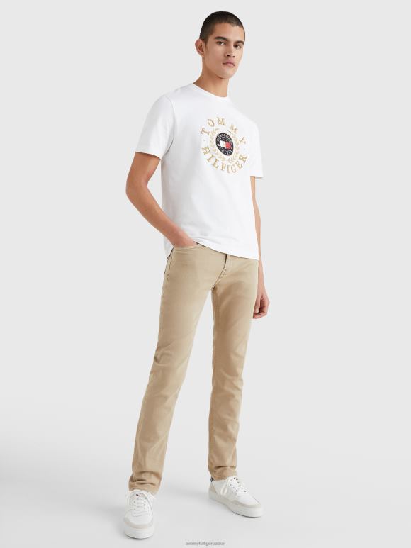 Tommy Hilfiger иконе вез мајица - 2D0801584 Tommy Hilfiger Clothing бела