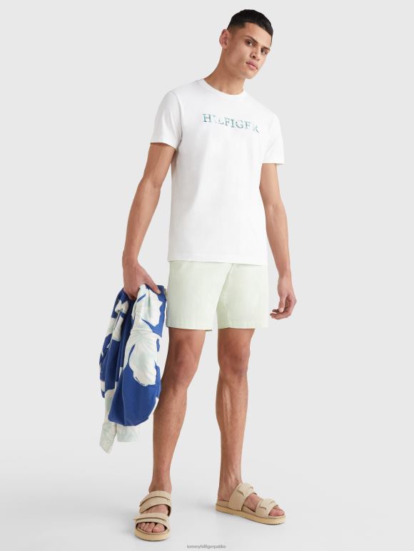 Tommy Hilfiger цоол мајица са везом - 2D0801616 Tommy Hilfiger Clothing бела