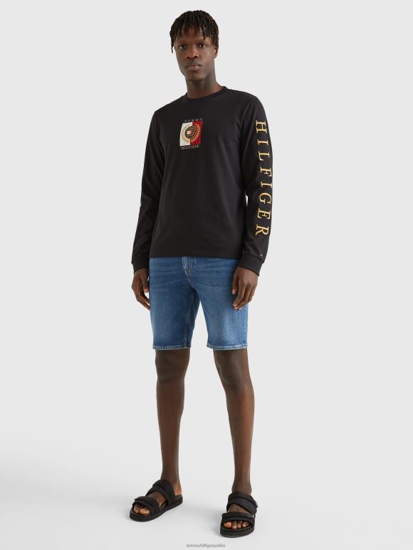 Tommy Hilfiger им ицон мајица дугих рукава - 2D0801640 Tommy Hilfiger Clothing црна