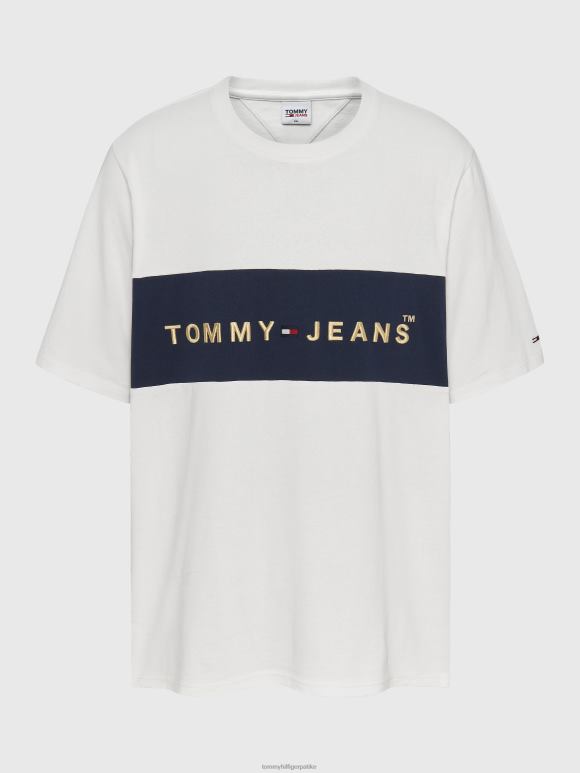 Tommy Hilfiger плус мајица у боји са логотипом - 2D0801652 Tommy Hilfiger Clothing бела