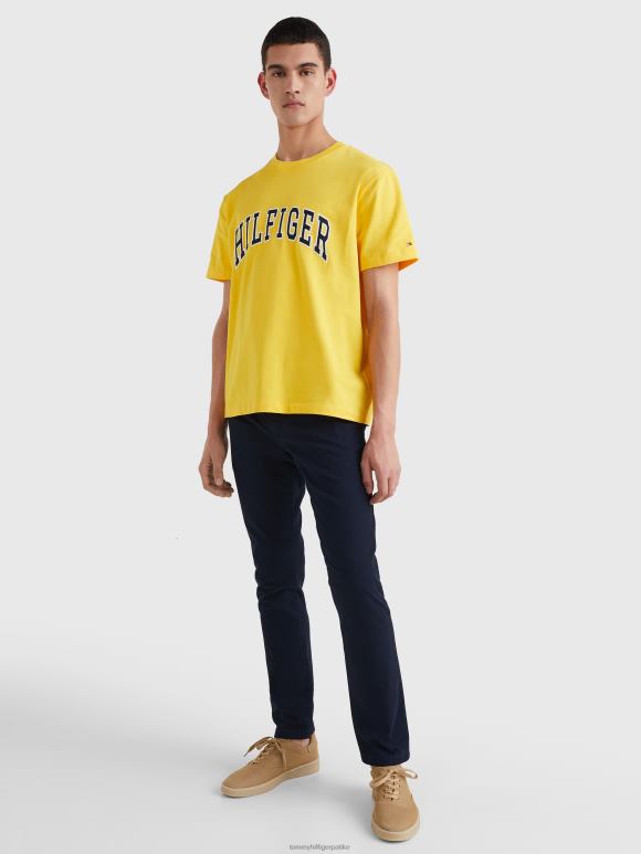 Tommy Hilfiger цасуал мајица са логотипом - 2D0801692 Tommy Hilfiger Clothing топло жута