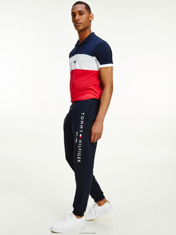 Tommy Hilfiger брендиране џогере од органског памука - 2D0801022 Tommy Hilfiger Clothing пустињско небо