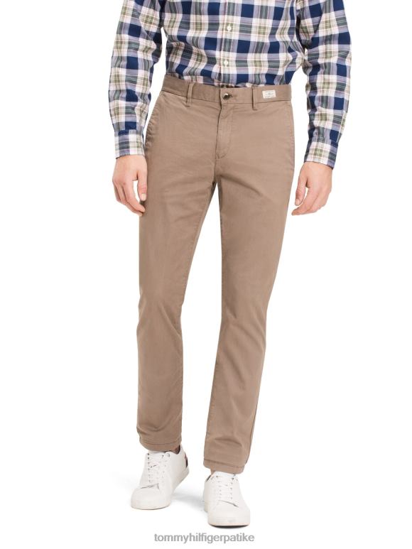 Tommy Hilfiger цхинос од органског растезљивог кепера - 2D0801070 Tommy Hilfiger Clothing батикуе каки
