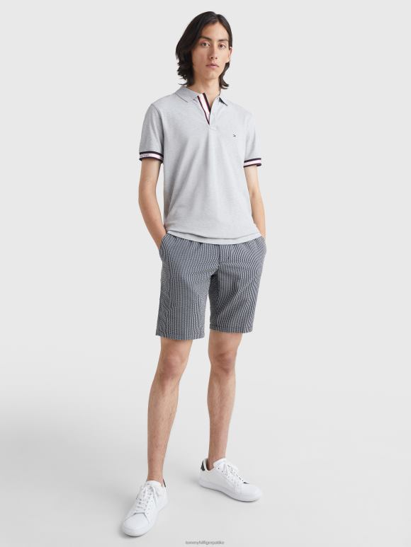 Tommy Hilfiger лого цуфф регулар фит поло - 2D0801139 Tommy Hilfiger Clothing светло сиви врес
