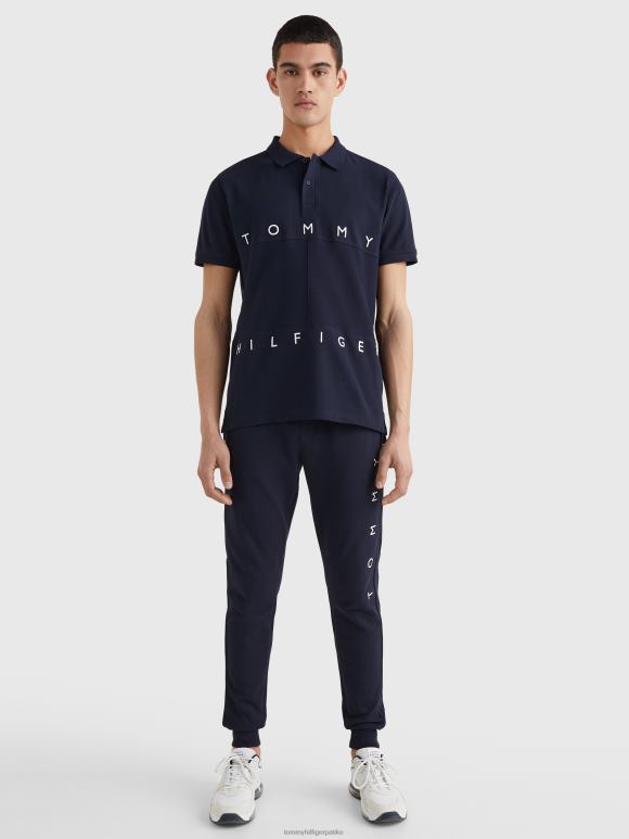 Tommy Hilfiger моно флаг поло - 2D0801171 Tommy Hilfiger Clothing пустињско небо