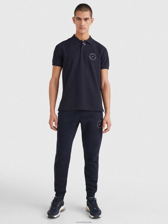 Tommy Hilfiger Пикуе поло од органског памука - 2D0801175 Tommy Hilfiger Clothing пустињско небо
