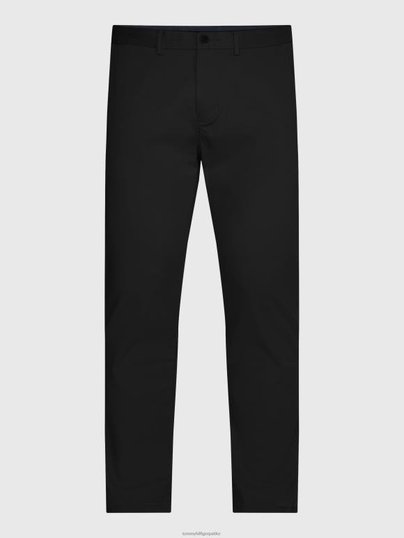 Tommy Hilfiger Ессентиал блеецкер слим фит цхинос 1985 - 2D0801014 Tommy Hilfiger Clothing црна