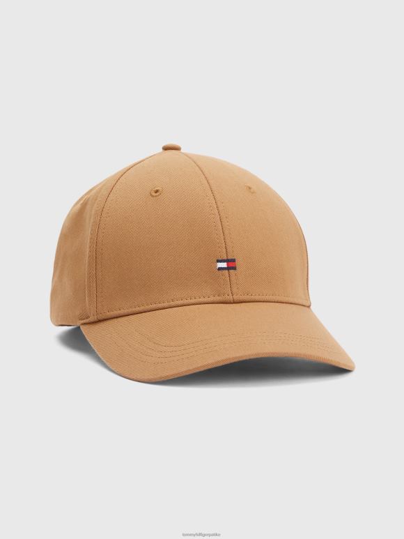 Tommy Hilfiger есенцијална капа од органског памука - 2D080892 Tommy Hilfiger Clothing пустињски каки