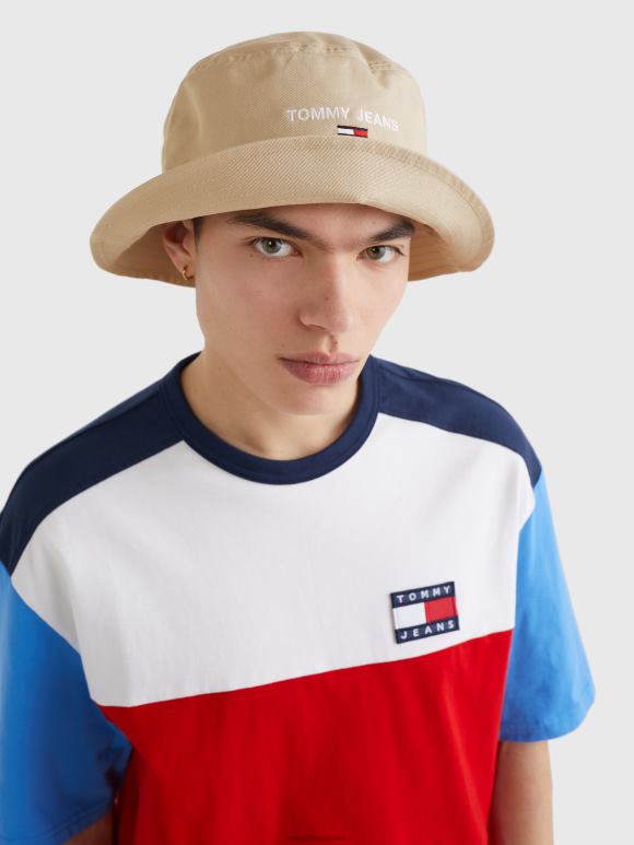 Tommy Hilfiger капа са логом од чистог органског памука - 2D080930 Tommy Hilfiger Clothing савански песак