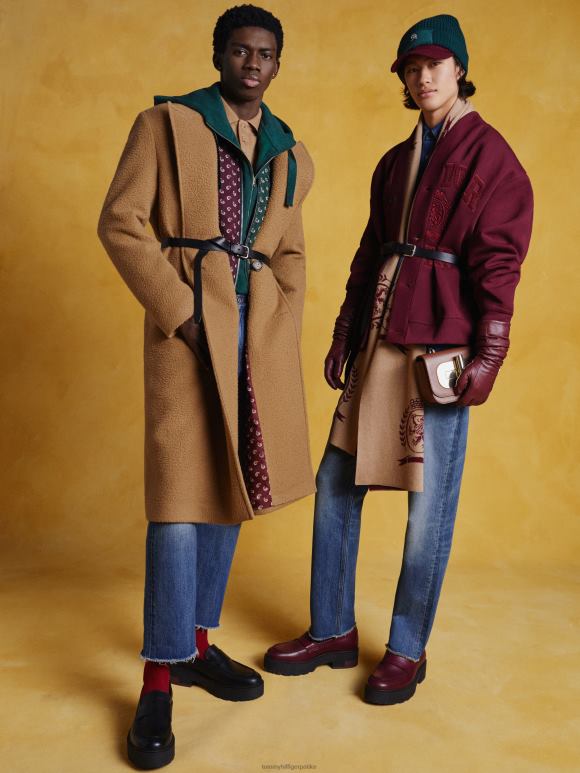 Tommy Hilfiger кардиган од џерсија са апликацијама на грбу - 2D080966 Tommy Hilfiger Clothing дубока румена