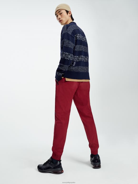 Tommy Hilfiger вунени превелики џемпер са фер острва - 2D080691 Tommy Hilfiger Clothing пустињско небо/слонова кост
