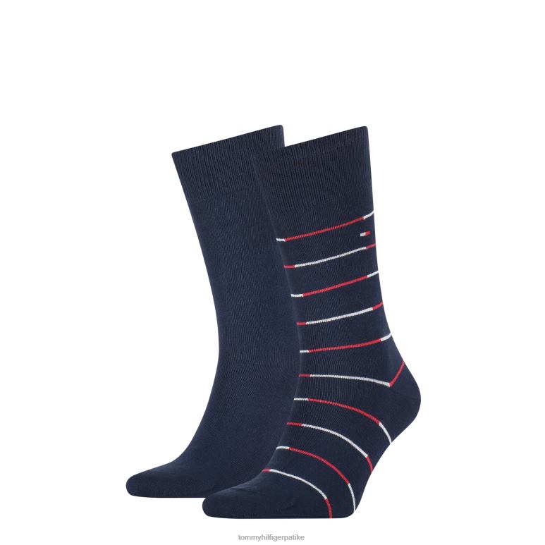 Tommy Hilfiger 2 чарапе са пругама - 2D080579 Tommy Hilfiger Srbija морнарица
