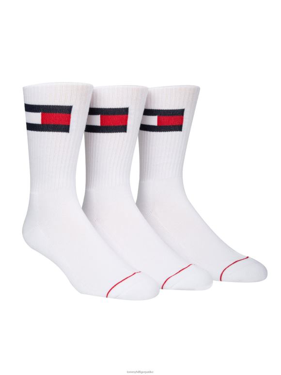 Tommy Hilfiger Атлетске чарапе за посаду од 3 паковања - 2D080547 Tommy Hilfiger Srbija бела мулти