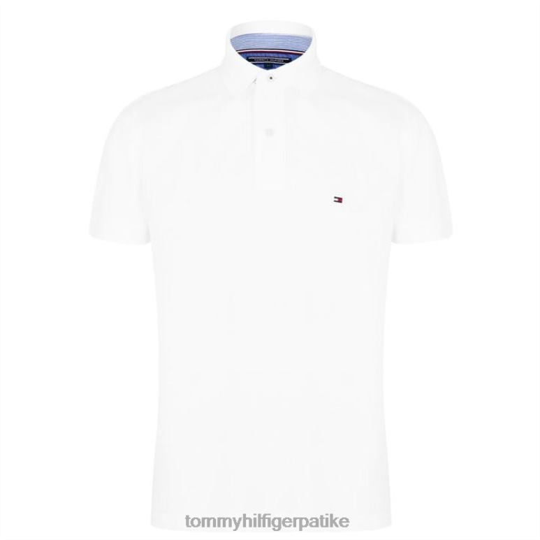 Tommy Hilfiger цоре регулар поло мајица - 2D08019576 Tommy Hilfiger Clothing бела