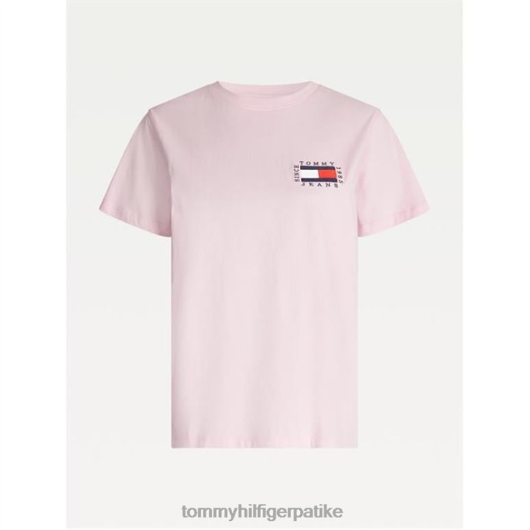 Tommy Hilfiger мајица са заставом кутије - 2D08019781 Tommy Hilfiger Clothing ромнтц пинк тој