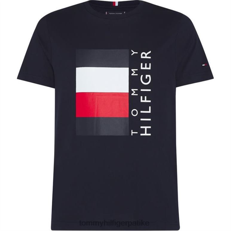 Tommy Hilfiger мајица са тракама - 2D08019932 Tommy Hilfiger Clothing пустињско небо дв5