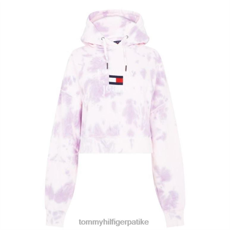Tommy Hilfiger тие дие хоодие женска - 2D08020068 Tommy Hilfiger Clothing розе