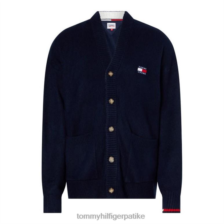 Tommy Hilfiger тјм скатер бадге царди џемпер - 2D08020104 Tommy Hilfiger Clothing сумрак ц87