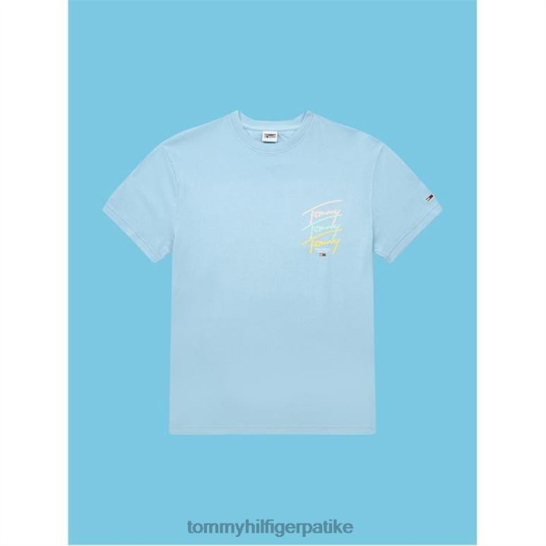 Tommy Hilfiger мајица понављања сценарија - 2D08020162 Tommy Hilfiger Clothing прах плави ц1т