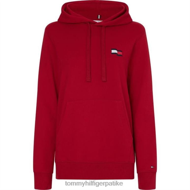 Tommy Hilfiger мотион флаг хоодие - 2D08020395 Tommy Hilfiger Clothing малина ккц