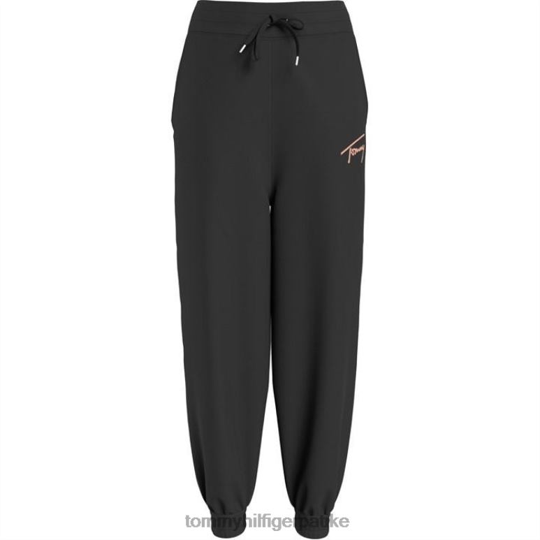 Tommy Hilfiger панталоне за трчање са потписом - 2D08020457 Tommy Hilfiger Clothing блацк бдс