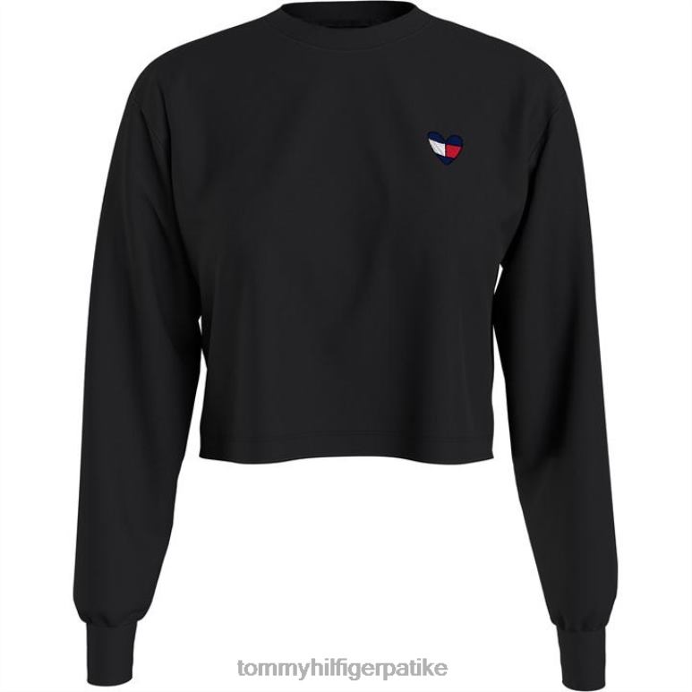 Tommy Hilfiger мајица дугих рукава у облику срца - 2D08020492 Tommy Hilfiger Clothing блацк бдс