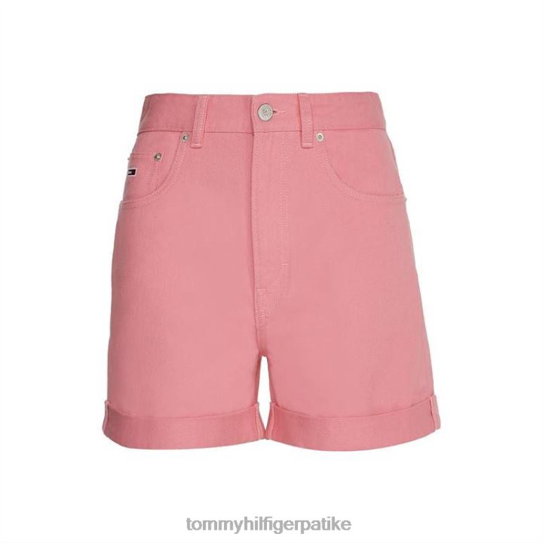 Tommy Hilfiger шорц од деним мама - 2D08020719 Tommy Hilfiger Clothing свеже розе