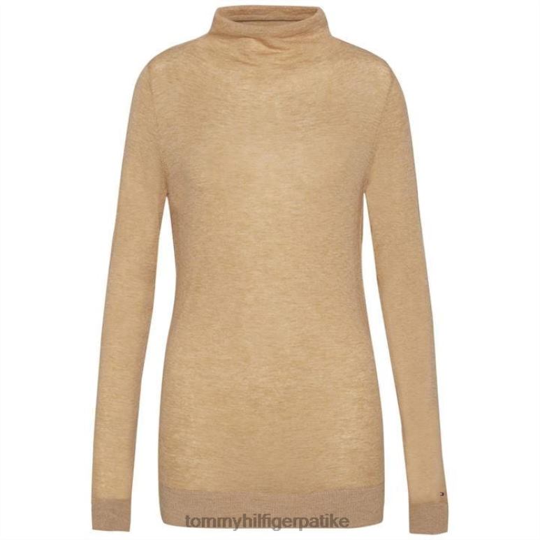 Tommy Hilfiger аделина џемпер са високим изрезом - 2D08020742 Tommy Hilfiger Clothing браон