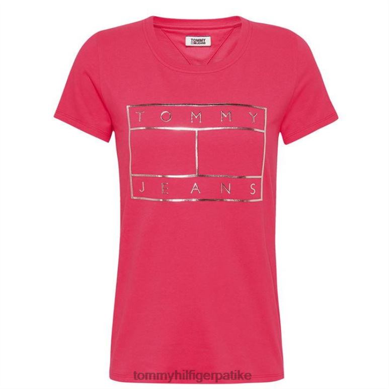 Tommy Hilfiger мајица са обрисима заставе - 2D08020766 Tommy Hilfiger Clothing руменило црвено