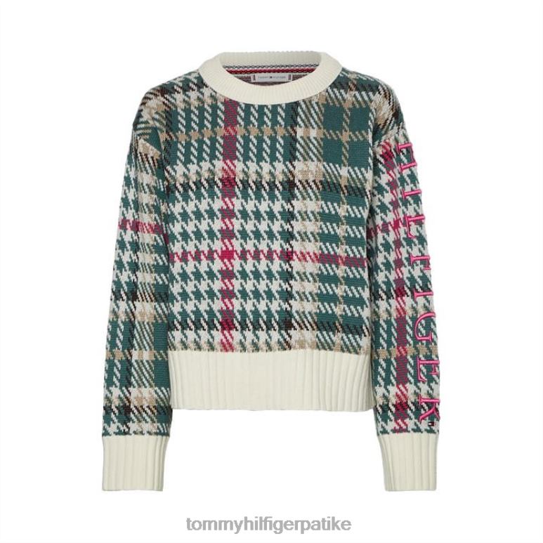 Tommy Hilfiger мешавина вуне провера ц-нк - 2D08020980 Tommy Hilfiger Clothing слоноваче