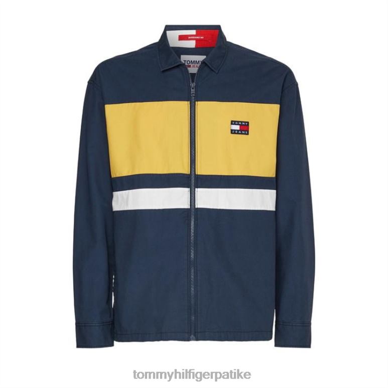 Tommy Hilfiger тјм роман блок мајица - 2D08020984 Tommy Hilfiger Clothing сумрак ц87